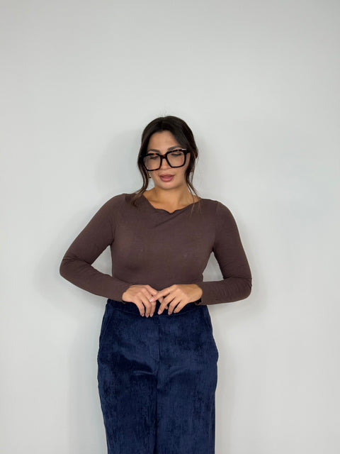 MAGLIA EXTRALIGHT MARRONE