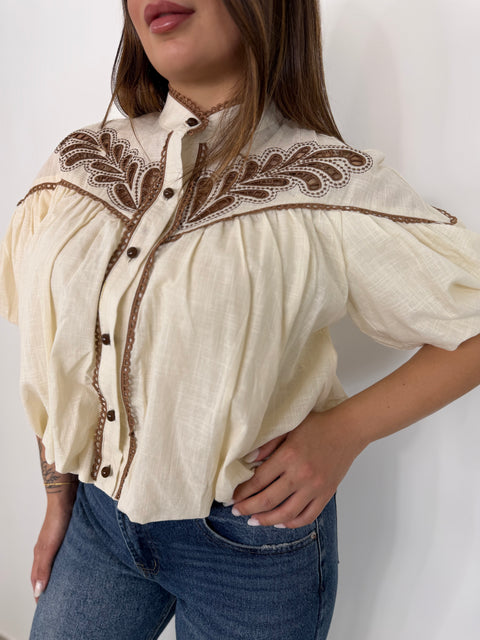 CAMICIA PALMAS BEIGE