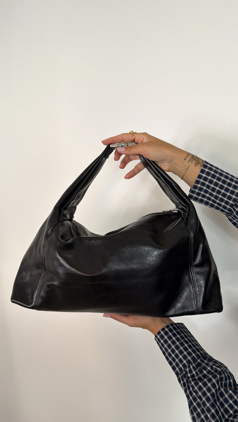 BAG LARGE IN VERNICE NERA
