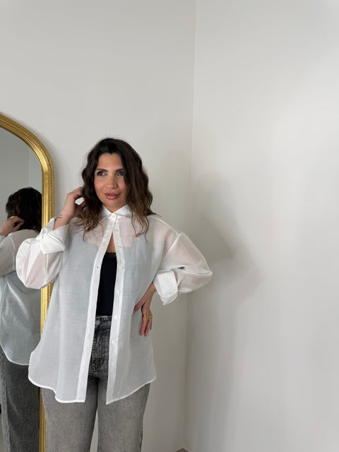 CAMICIA SEMIVELATA BIANCA