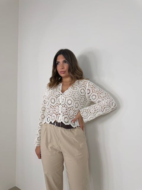 CARDIGAN DAFNE BIANCO