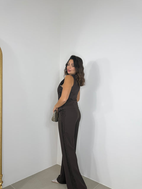 PANTALONE DINNER PARTY MARRONE