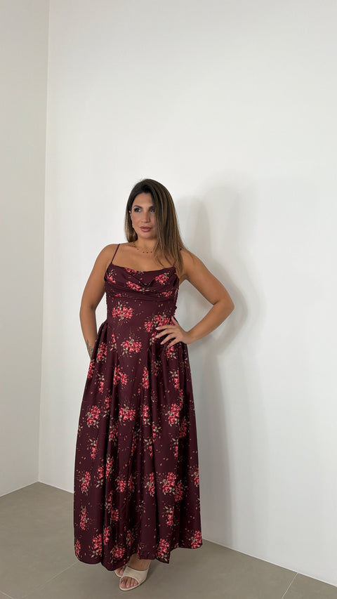 DRESS ISABEL BORDEAUX