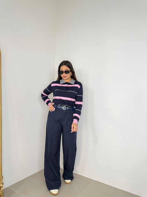 PANTALONE JOSEPHINE BLU