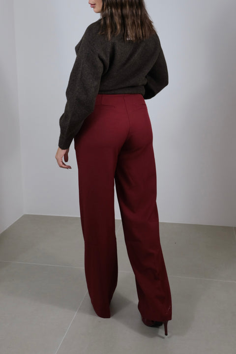 PANTALONE LEA BORDEAUX