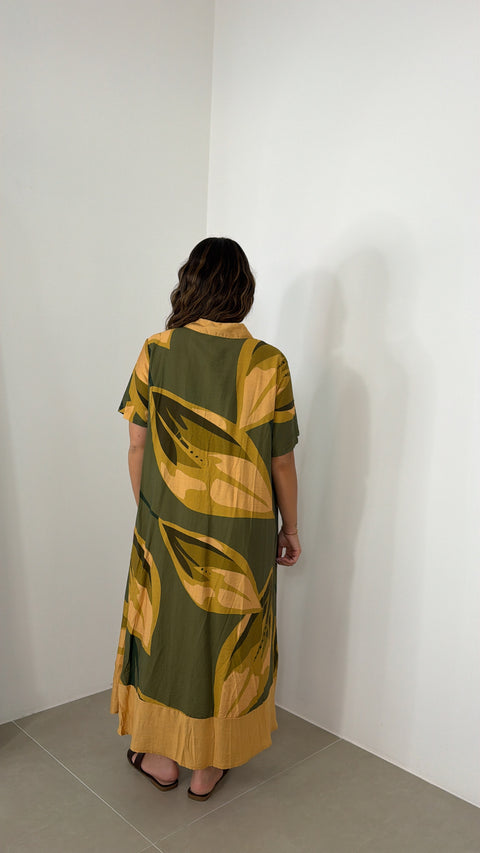 DRESS GIUDITTA GIALLO/VERDE