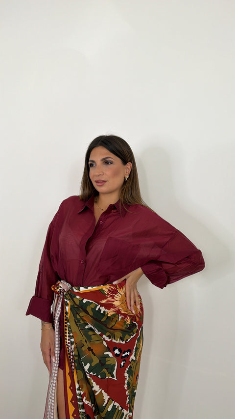 CAMICIA XENA BORDEAUX
