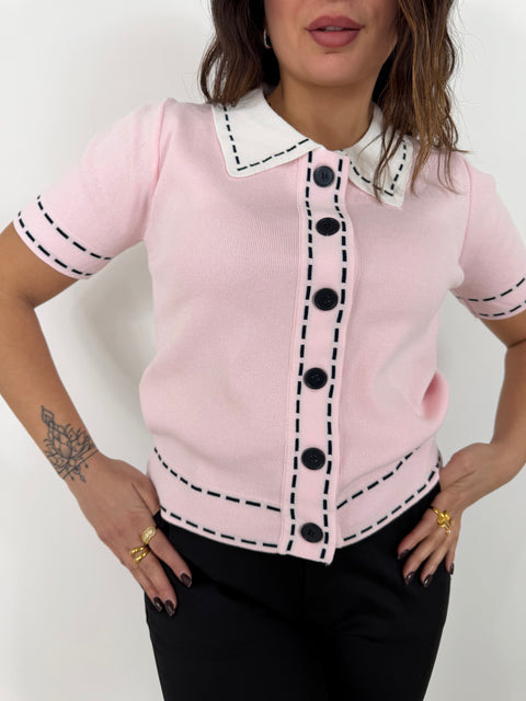 CARDIGAN PARIS ROSA