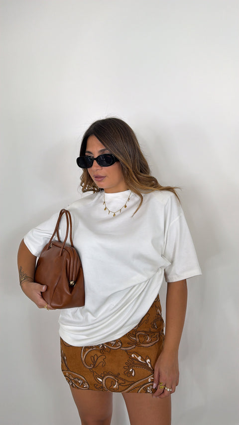T-SHIRT PEONIA BIANCA