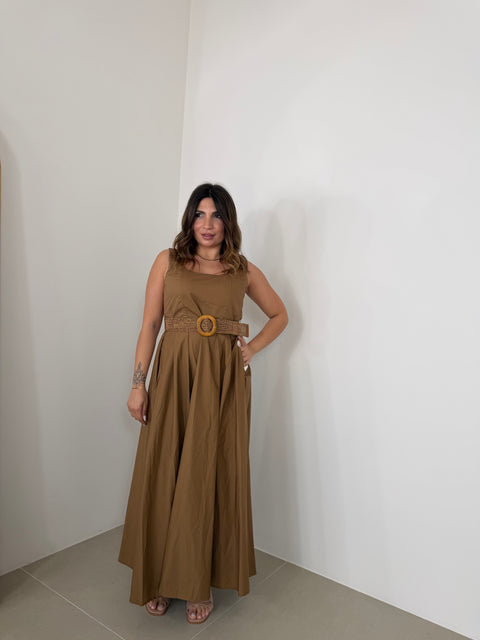 DRESS MAILA CAMEL