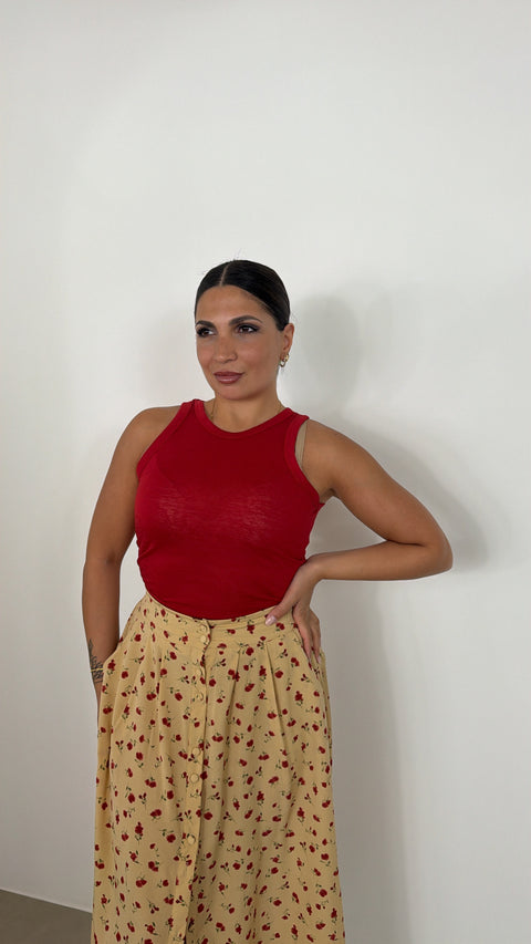 CANOTTA SEMIVELATA ROSSA