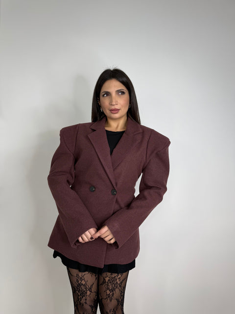 CAPPOTTO BLAZER MONIA BORDEAUX