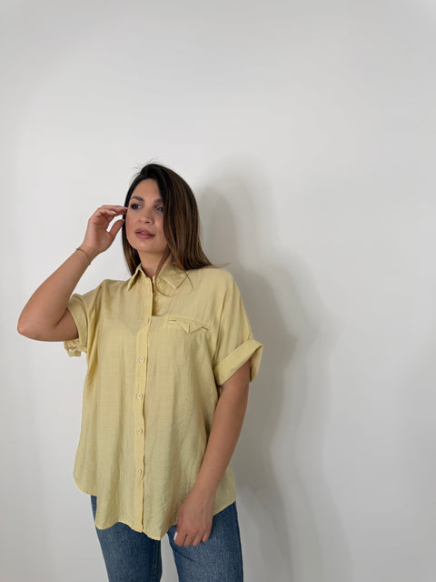 CAMICIA COMODA GIALLA