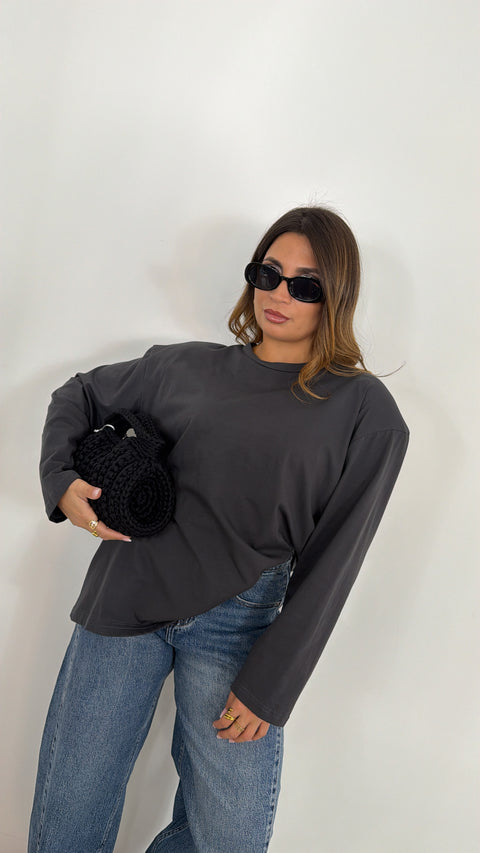 MAGLIA CLIZIA GRIGIA