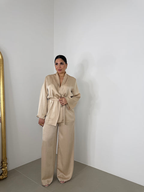 SET KIMONO CAMEL