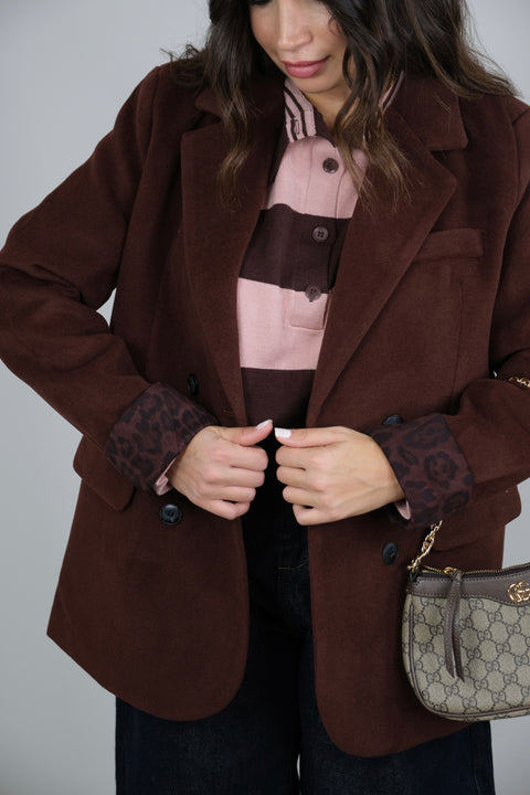 CAPPOTTO BORDEAUX TRAPUNTATO