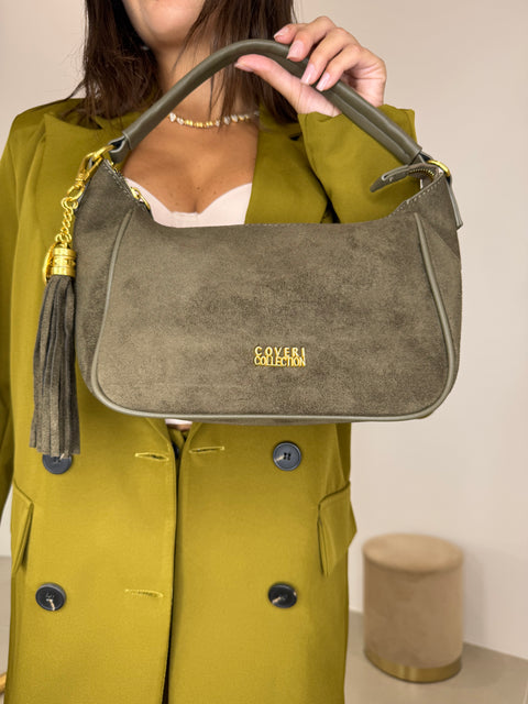 BAG IN VELLUTO VERDE