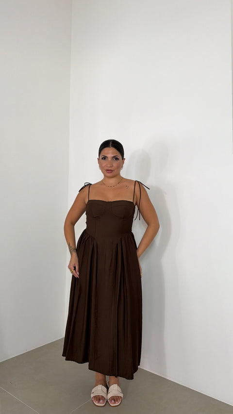 DRESS CAMILLA MARRONE