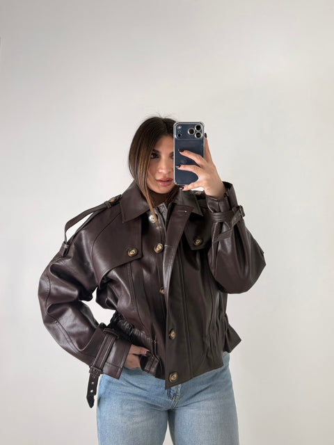 GIUBBOTTO ELETTRA MARRONE