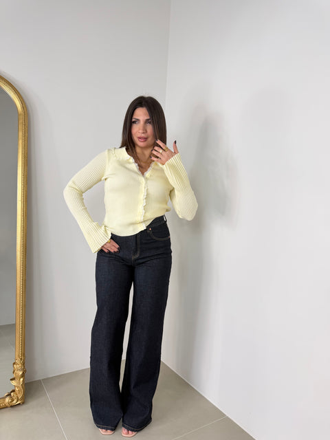 JEANS PALAZZO DENIM SCURO 5003