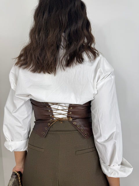 CORPETTO IN ECOPEL MARRONE