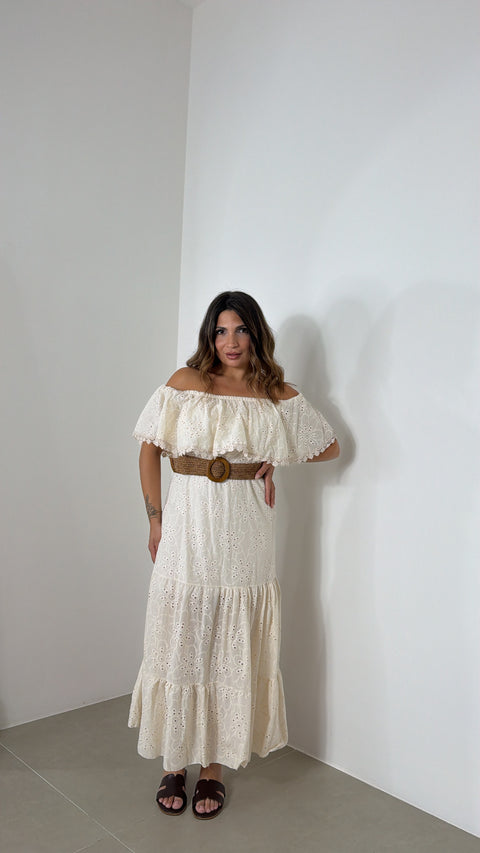 DRESS MINORCA BEIGE