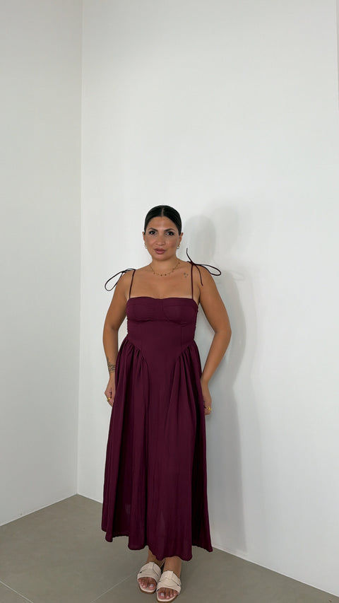DRESS CAMILLA BORGOGNA
