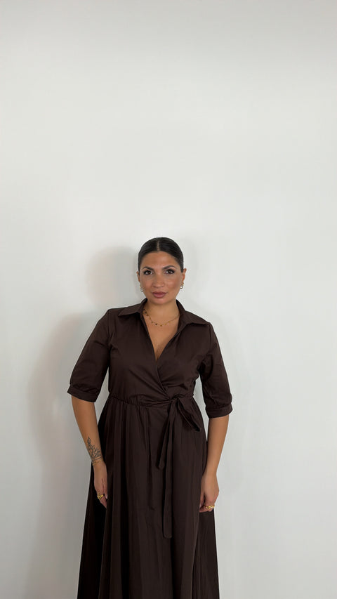 DRESS IVANA MARRONE