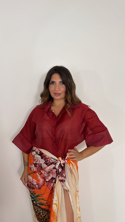 CAMICIA CARRIE BORDEAUX
