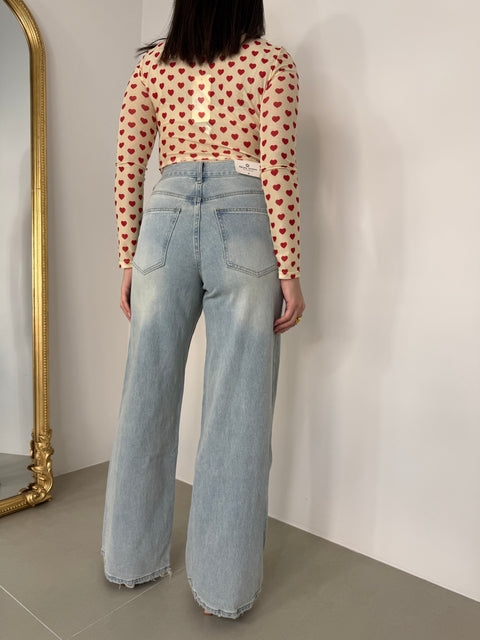 JEANS CON CHIUSURA TRASVERSALE 5350