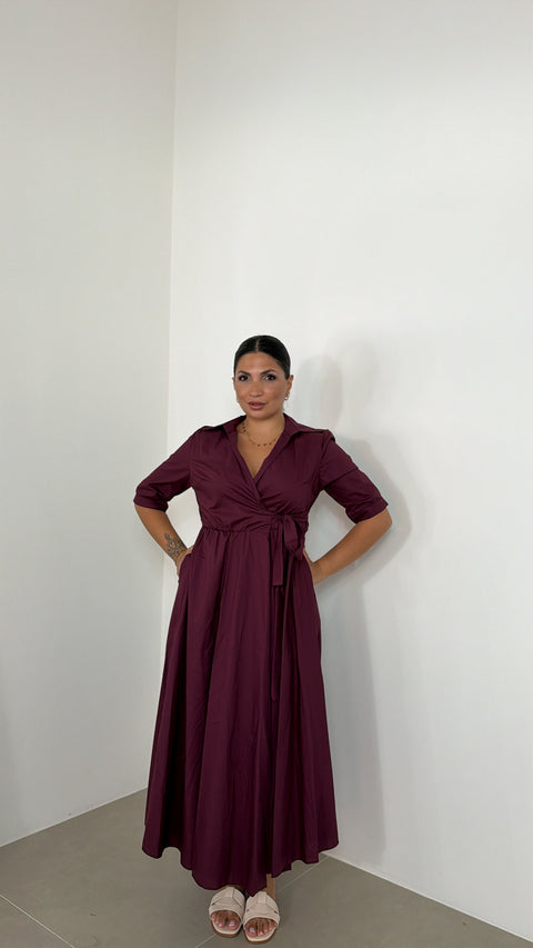 DRESS IVANA BORGOGNA