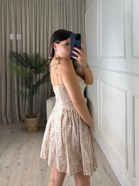 DRESS PRISCILLA MINI BEIGE