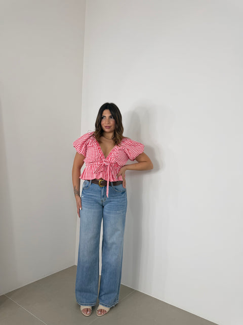 BLUSA QUADRETTI