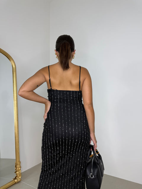 DRESS MIDI CON APPLICAZIONI