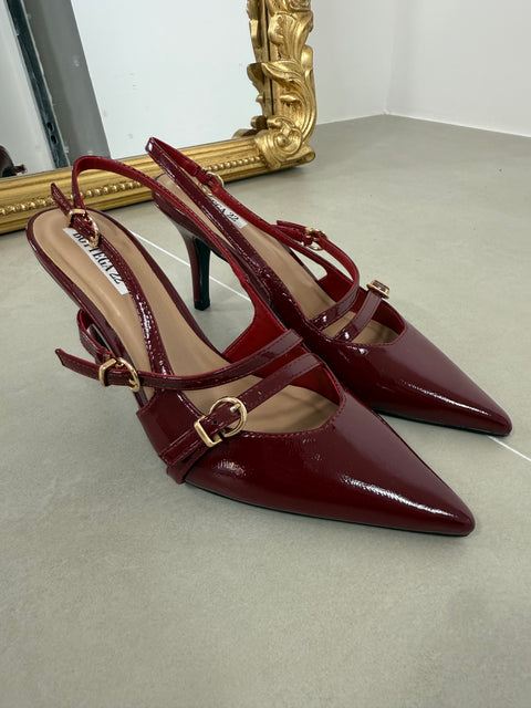 SLINGBACK IN VINILE BORDEAUX