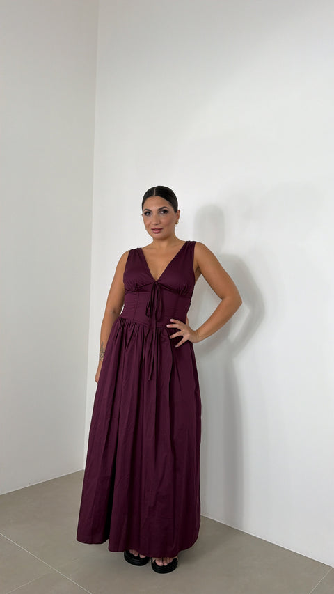 DRESS CALLIOPE BORDEAX