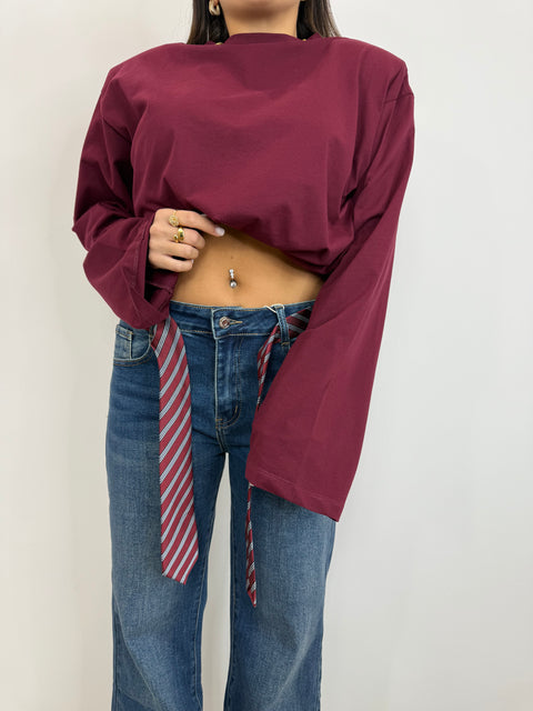 CRAVATTA RIGA BORDEAUX