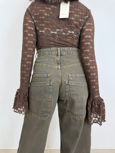 JEANS BALLOON SABBIATO