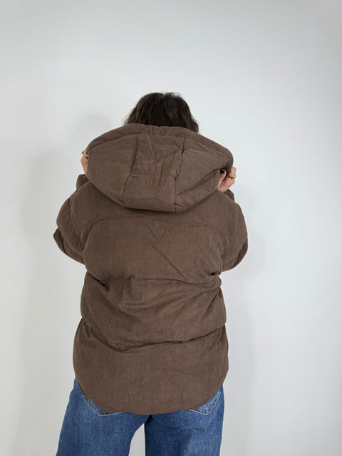 GIUBBOTTO COSTINA MARRONE