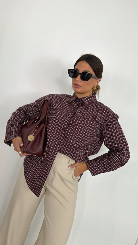 CAMICIA MICAELA BORDEAUX