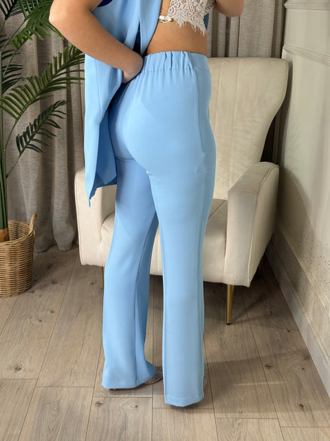 PANTALONE MORGANA CELESTE