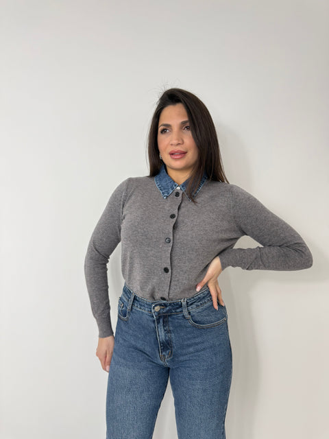 CARDIGAN KLOE GRIGIO