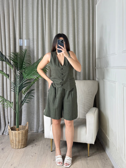 BERMUDA GESSATO VERDE