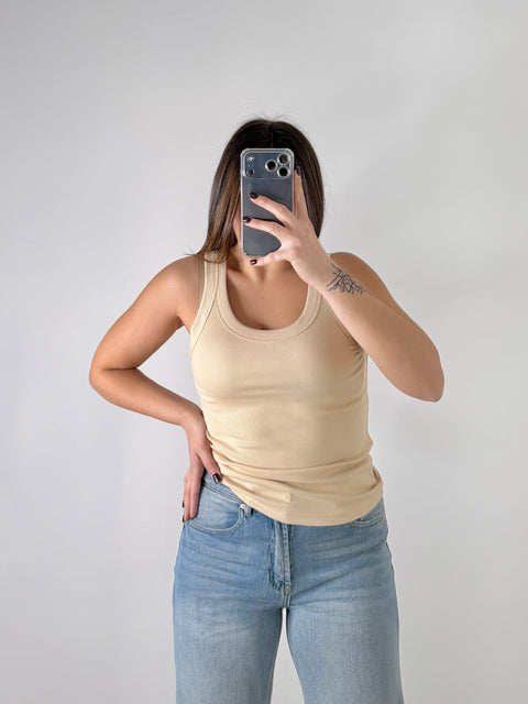 CANOTTA A COSTINE BEIGE