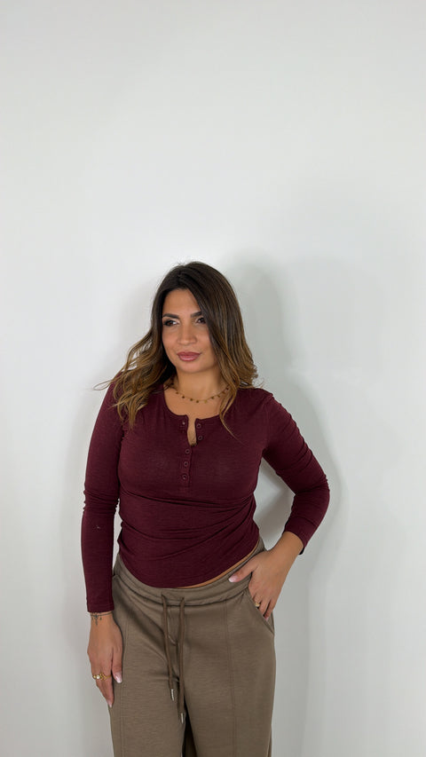 MAGLIA LILI BORDEAUX
