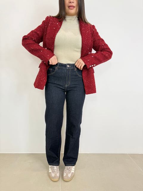 JEANS GAMBA DRITTA CURVY