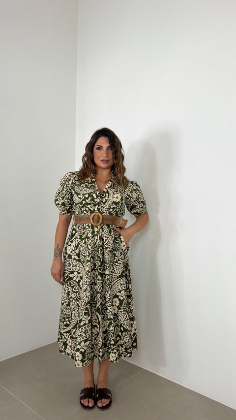 DRESS TRAFORATO VERDE