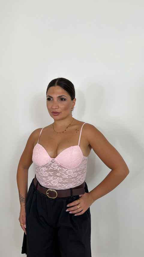 CANOTTA IN PIZZO ROSA