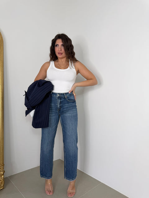 JEANS GAMBA DRITTA CURVY 3150-16