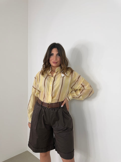 CAMICIA VELATA RIGHE